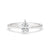 Pear shape diamond ring with 6 prong setting, featuring a Lab Grown Diamond, IGI certified, and handmade jewelry.