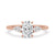 Three stone oval engagement ring with carat diamonds, handmade ring, Lab Grown Diamond, IGI certified.