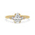 Teardrop diamond engagement ring set in a delicate prong setting for timeless elegance.