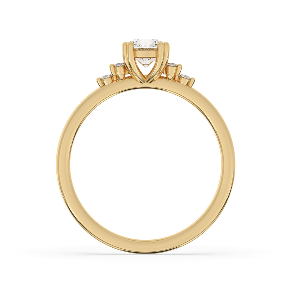 Stunning prong setting ring crafted as a handmade jewelry piece.
