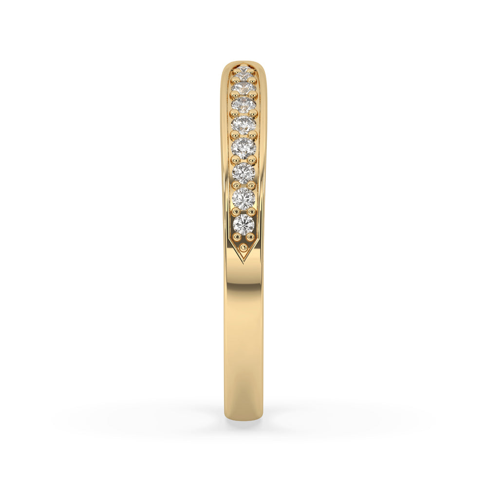 Designer wedding band with unique craftsmanship, perfect for a personalised touch.