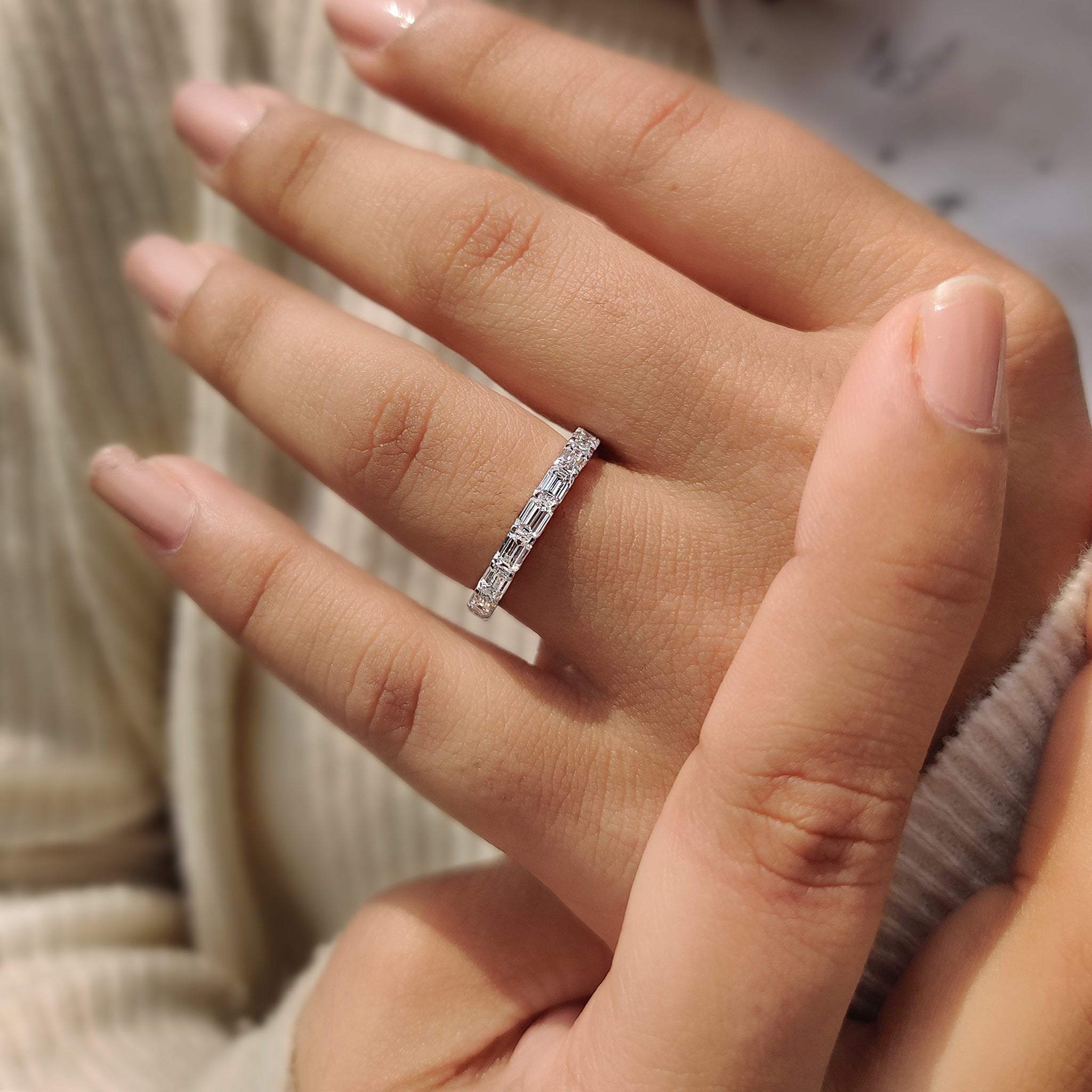 Eternity Emerald wedding band