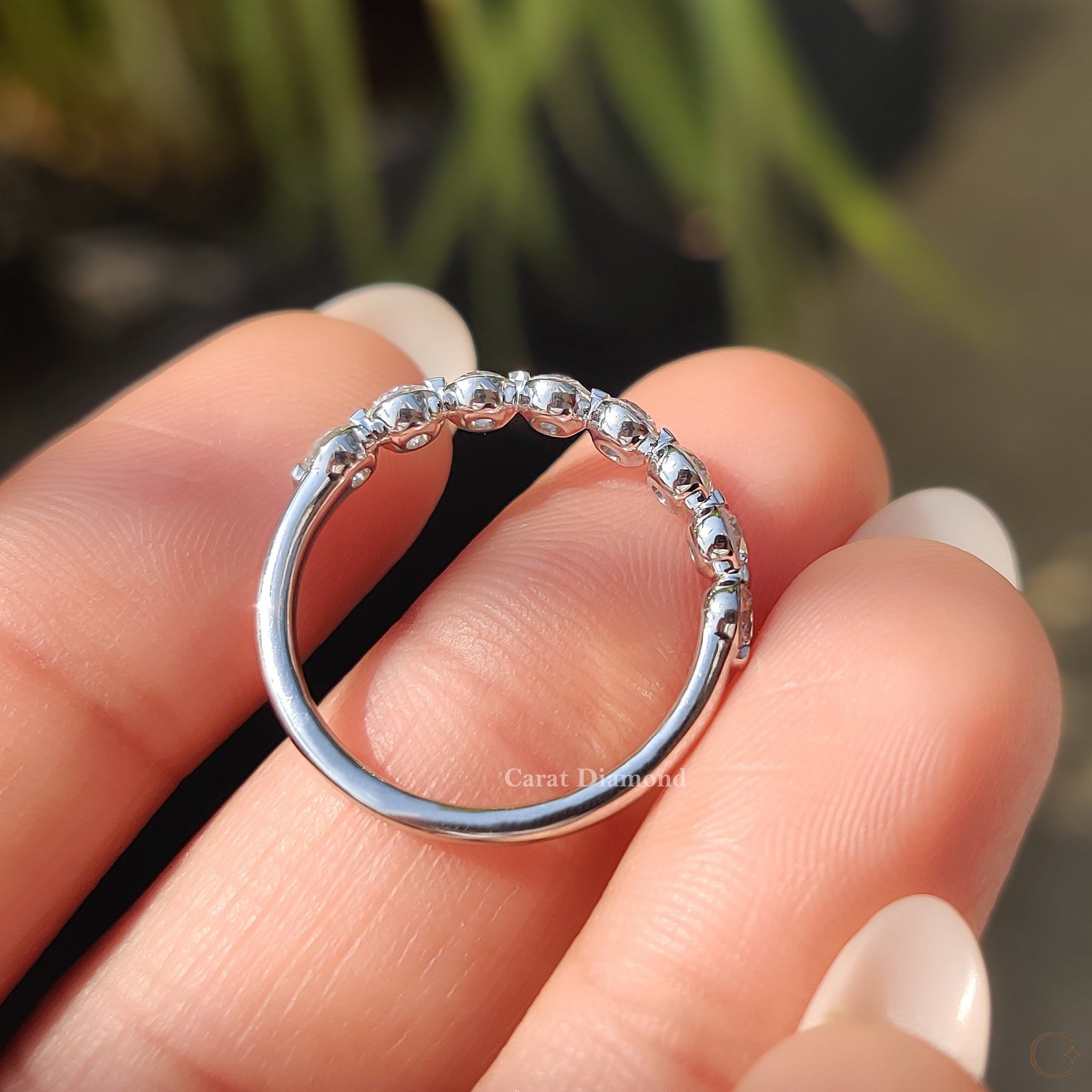 Double Wedding Band crafted with igi certified diamonds.