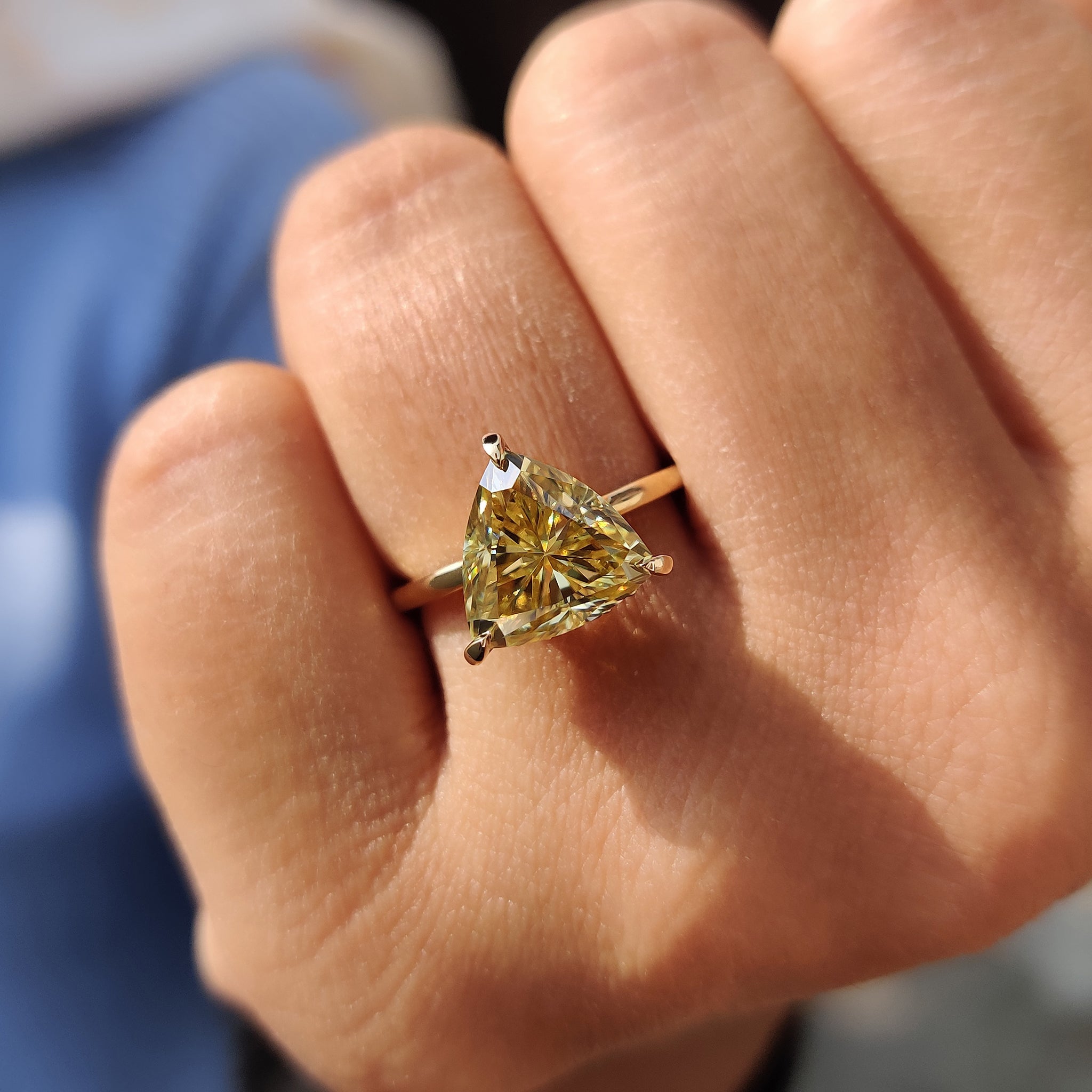Custom engagement ring crafted with care, perfect for creating a unique symbol of commitment.