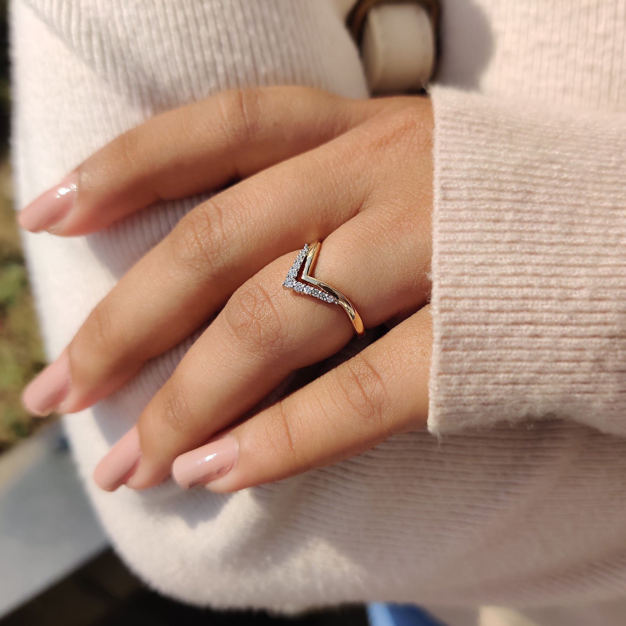 White and yellow gold wedding band featuring a sleek design.
