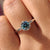 Round Cut Diamond Engagement Ring - Milgrain Bezel Setting