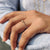 Half eternity wedding band with diamonds.
