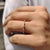 Round Diamond Wedding Band – Double Row Pave