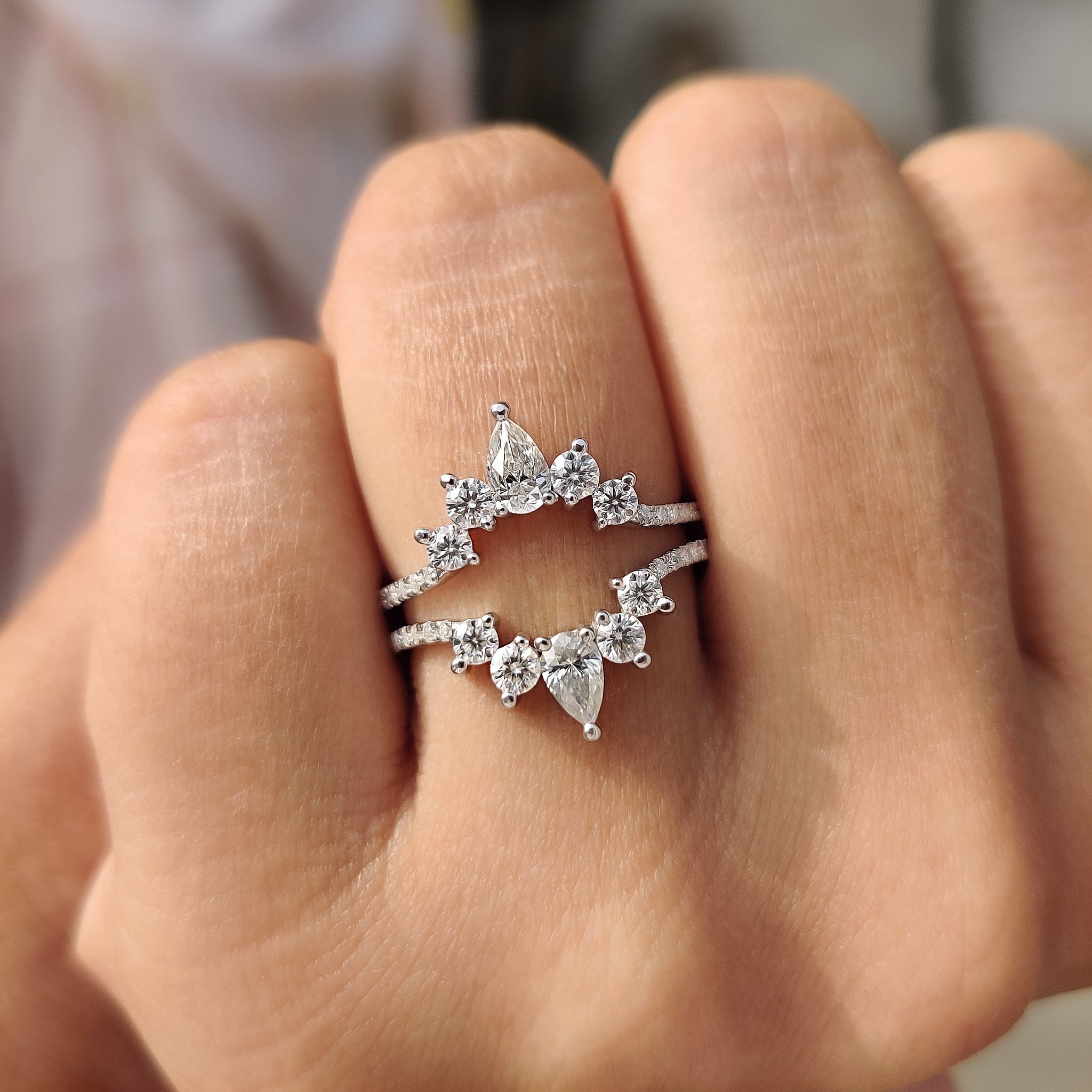 Enhancer Wedding Band In white Gold