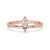 Two stone engagement ring with round diamond engagement ring style and prong setting ring for secure elegance
