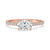 Oval cut diamond ring in east west ring setting with a stunning 2 carat Lab Grown Diamond and petite claw prongs for a modern look.
