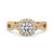 Elegant round halo engagement ring with a stunning halo diamond ring featuring a 4 prong engagement ring setting for secure brilliance.
