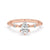 Pear diamond ring with 6 prong setting, pear shape diamond, and Lab Grown Diamond, IGI certified, handmade jewelry.