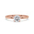 Round solitaire engagement ring featuring a stunning diamond, perfect for an unforgettable proposal.
