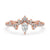 Pear cut engagement ring in claw prong setting, featuring a Lab Grown Diamond and handmade jewelry
