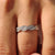 Round Diamond Half Eternity Twisted Wedding Band