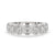 White gold wedding band with intricate craftsmanship.
