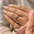 Elegant white gold and yellow gold wedding band for couples.
