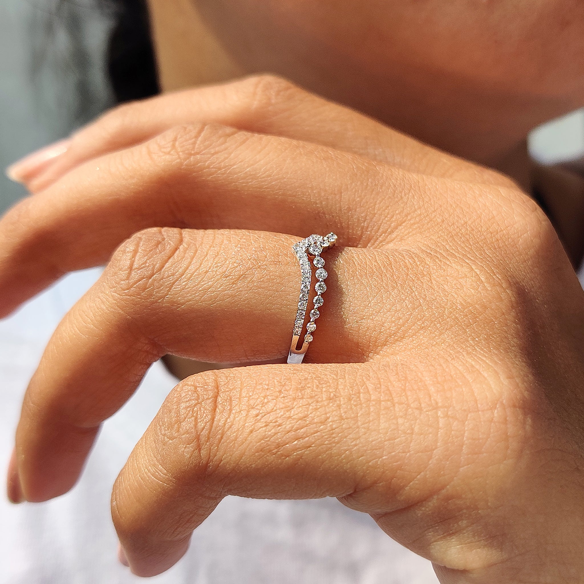 Lab Grown Diamond Wedding Band with eco-friendly brilliance.
