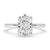 Radiant cut diamond ring with timeless shine.