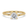 Milgrain Setting Ring with round cut diamonds for a classic look.
