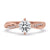 Twisted engagement ring with a unique and elegant design, perfect for showcasing timeless beauty and style.
