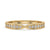 Tapered pave wedding band with intricate detailing for a modern yet timeless look.
