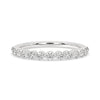 Elegant half eternity band with timeless design.
