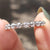 Round Old European cut eternity wedding band
