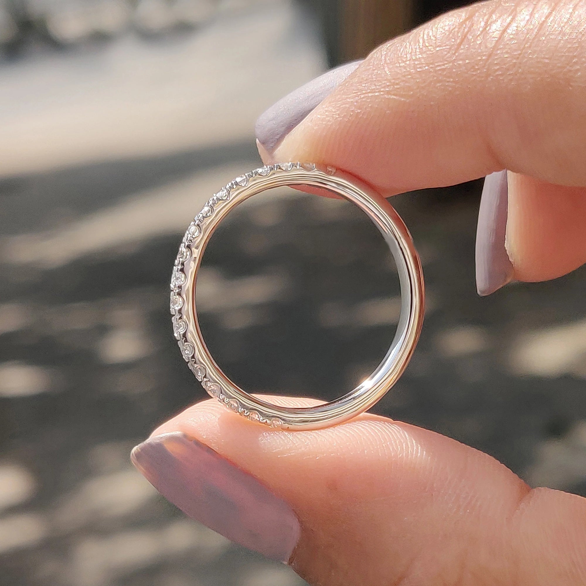 Carat diamonds wedding band includes custom wedding band.
