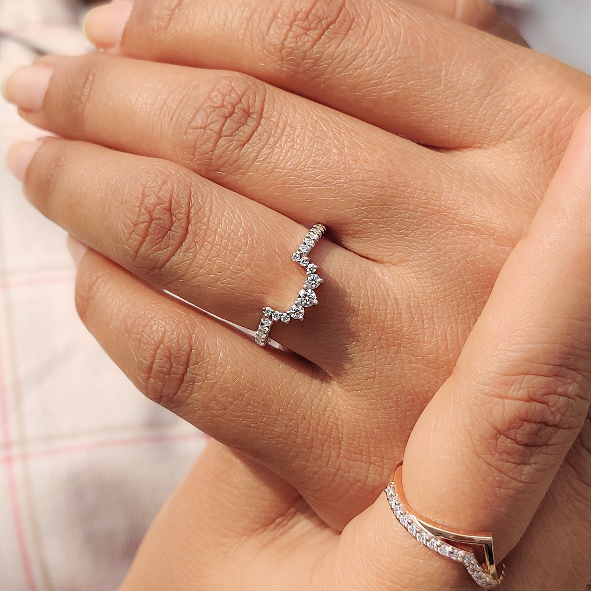 Handmade jewelry featuring a carefully crafted wedding band for a special touch.
