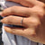 3 Stone Wedding Band - Round Diamonds