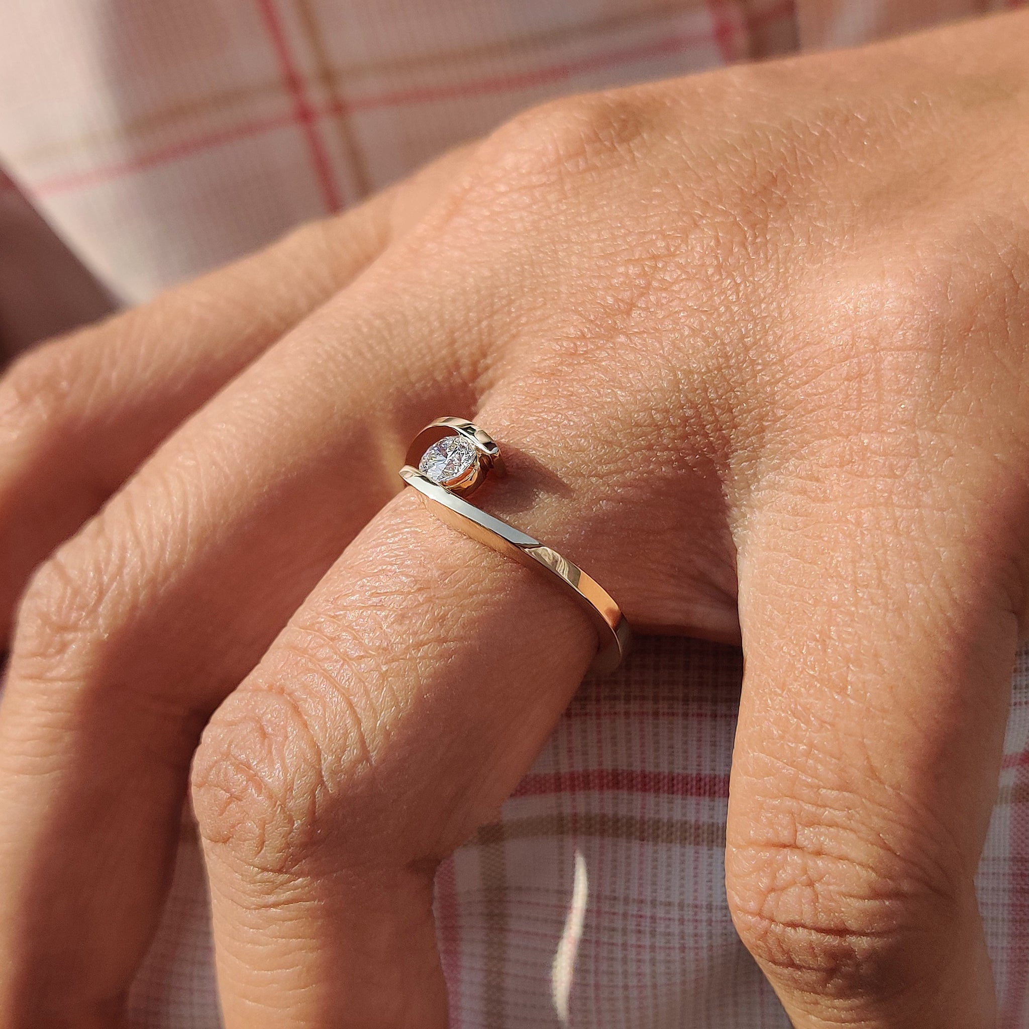 Lab Grown Diamond ring offering brilliant sparkle.
