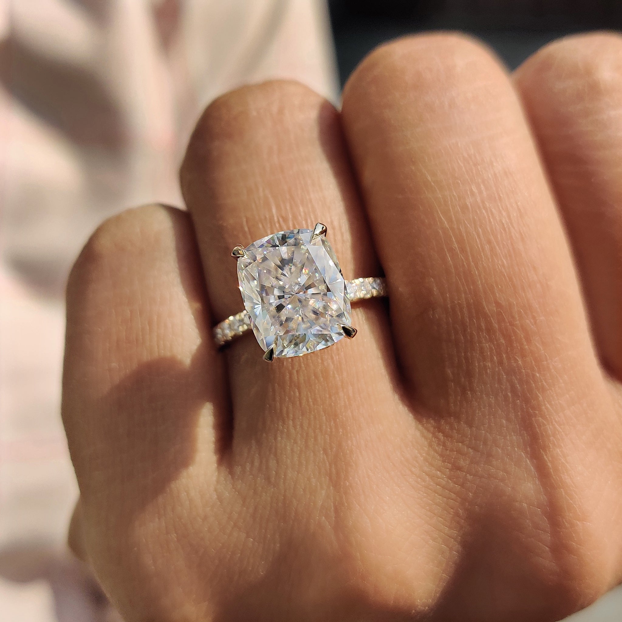 Custom engagement ring made to suit personal style.
