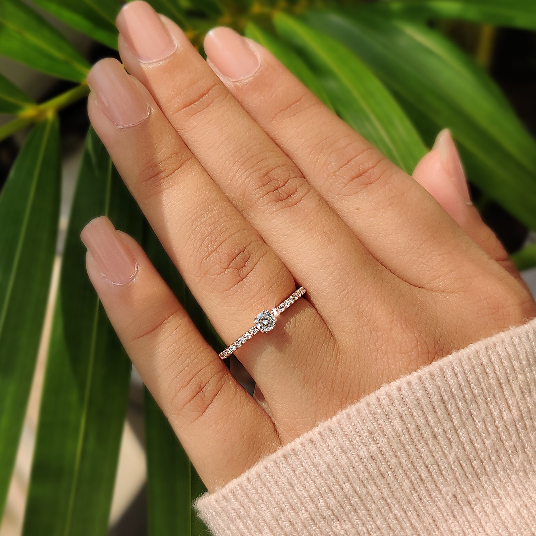 Handmade jewelry featuring diamonds
