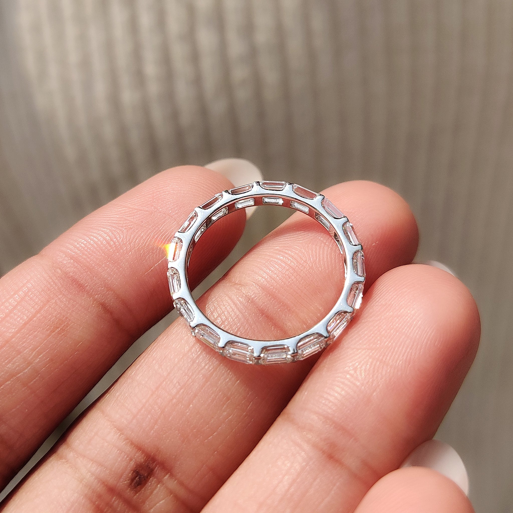 Eternity Emerald wedding band