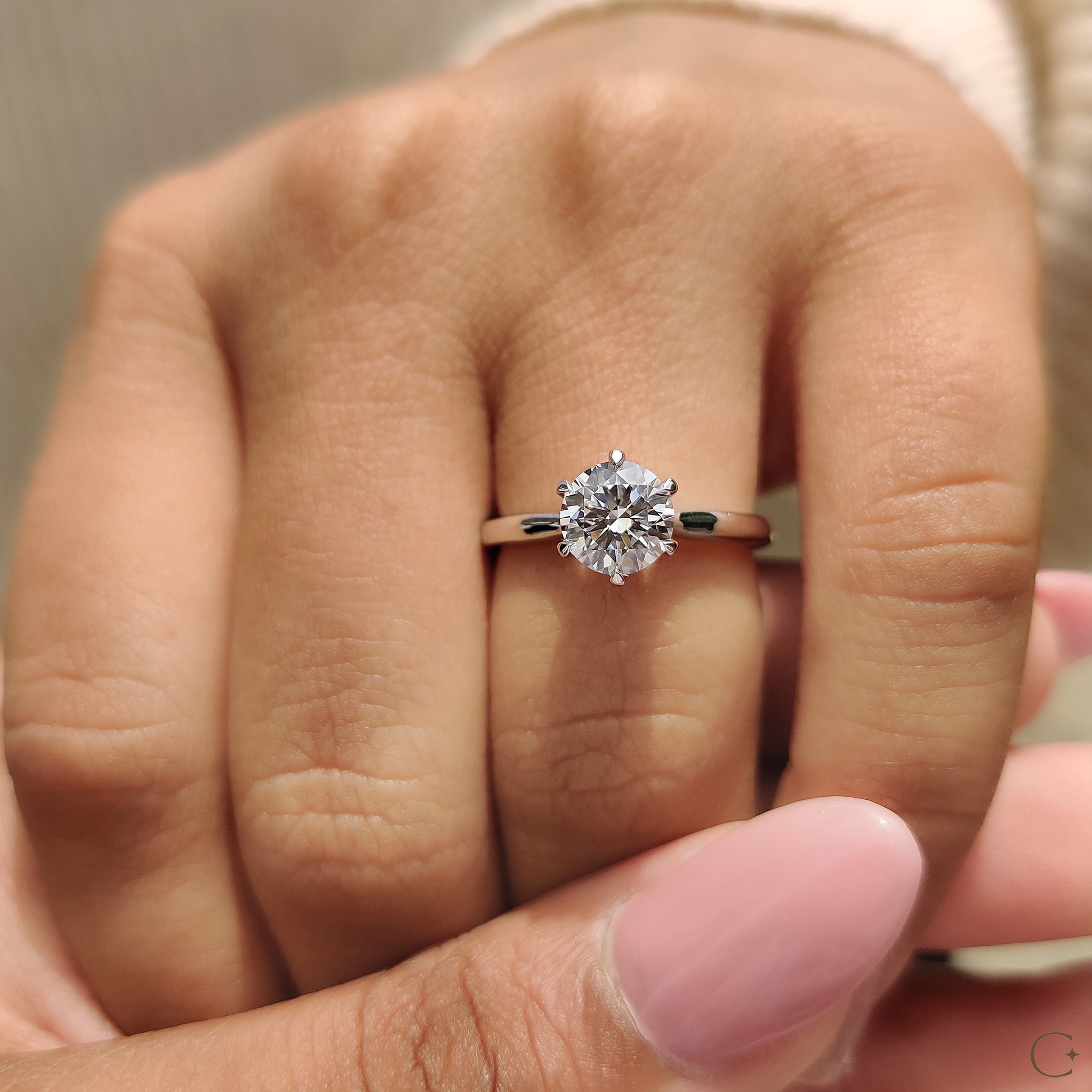 Dazzling brilliant cut diamond reflecting exceptional brilliance and unmatched sparkle.
