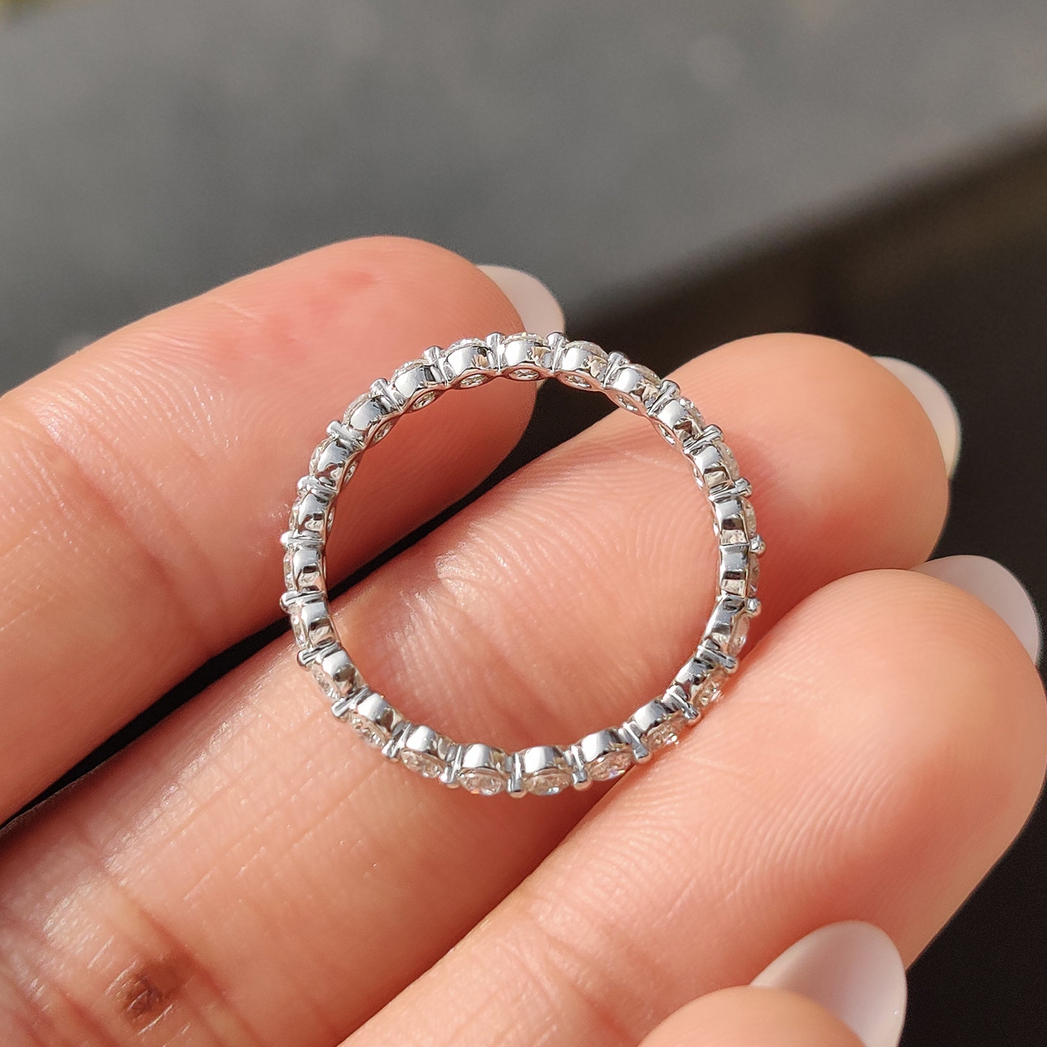 Gold Eternity Band - Round Diamond