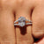 Oval Ring with Split Shank Pave