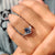 Three stone engagement ring with classic design
