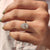 Prong setting ring fits custom engagement ring design.
