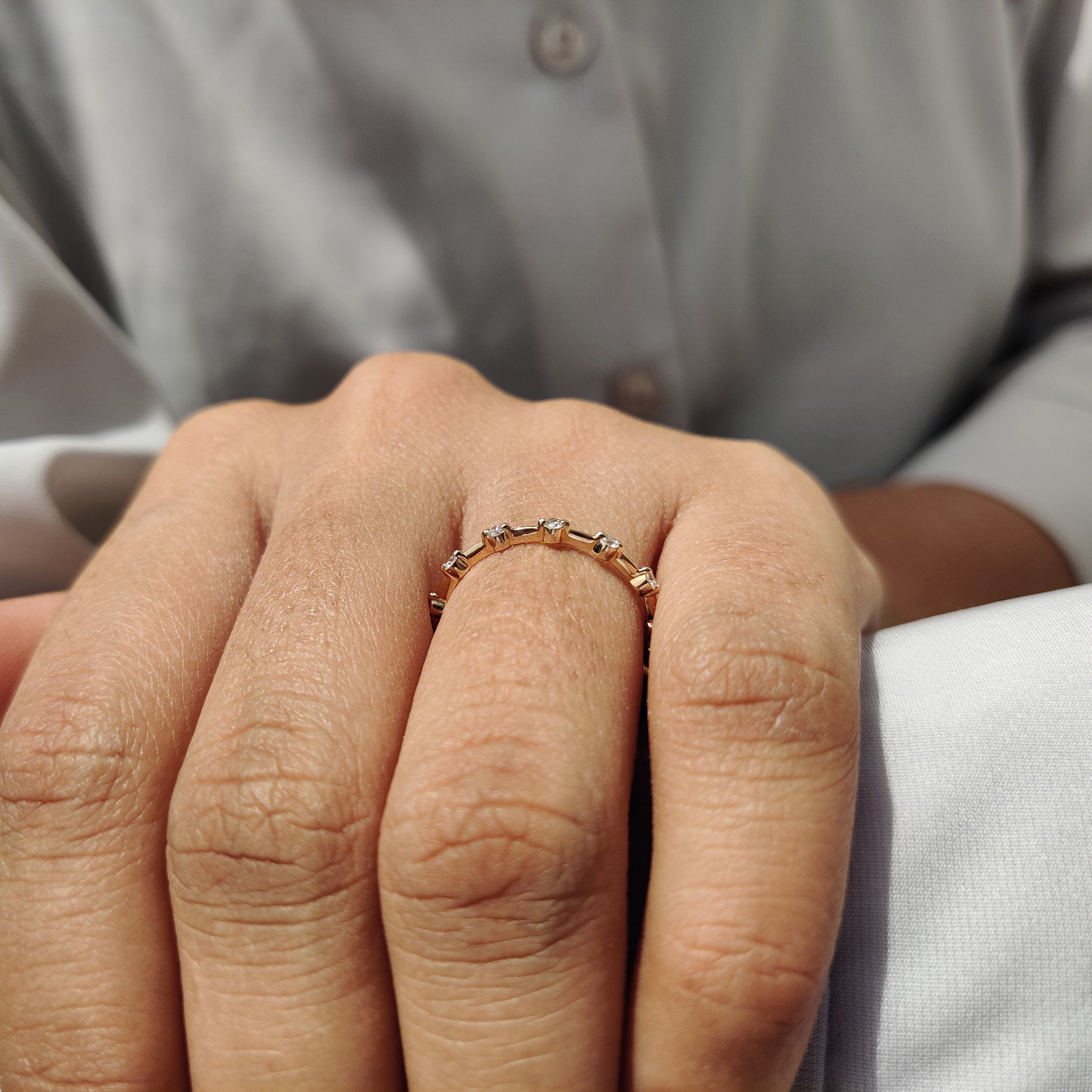 Diamond Eternity Band - Yellow Gold