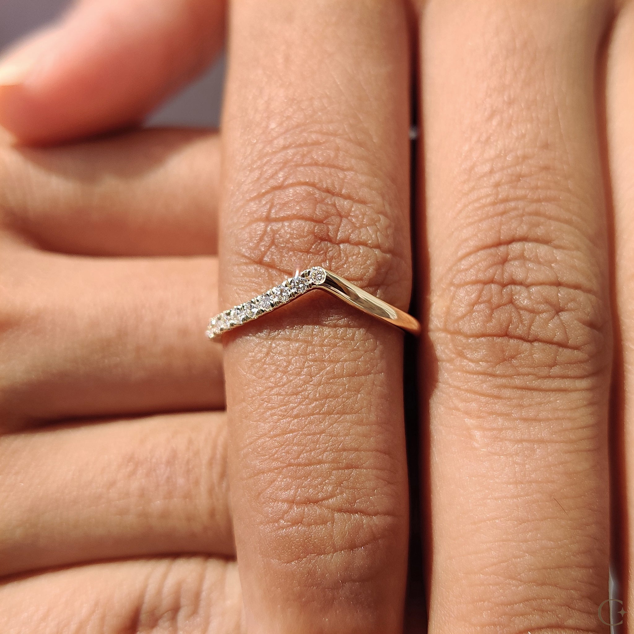 Simple wedding band with timeless elegance.
