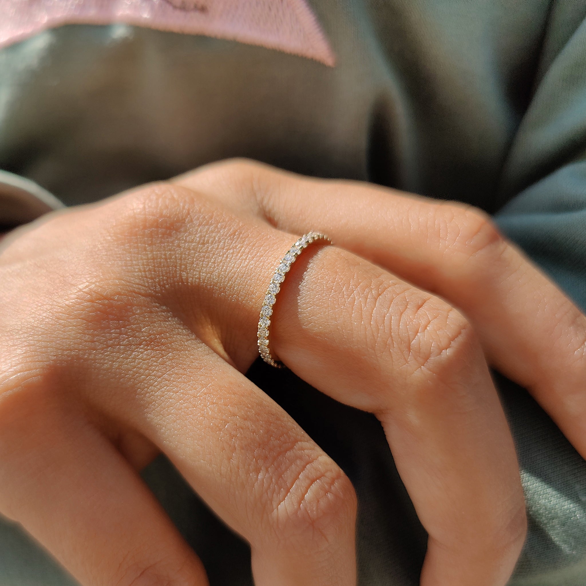 Round Diamond Wedding Band – Full Eternity