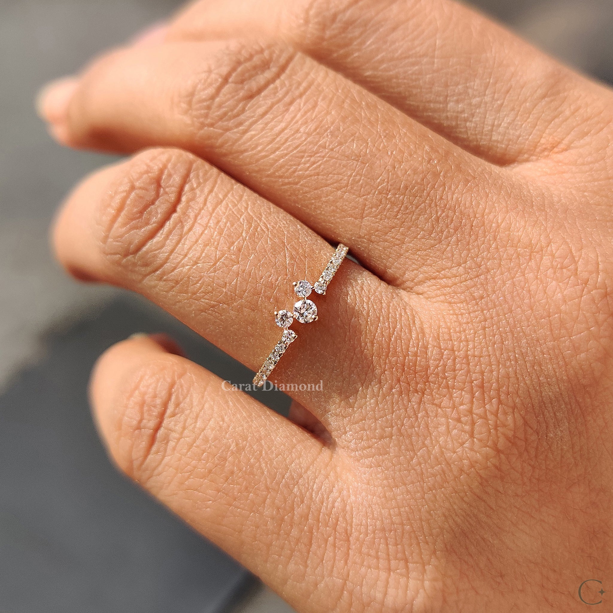 Custom yellow gold wedding band.
