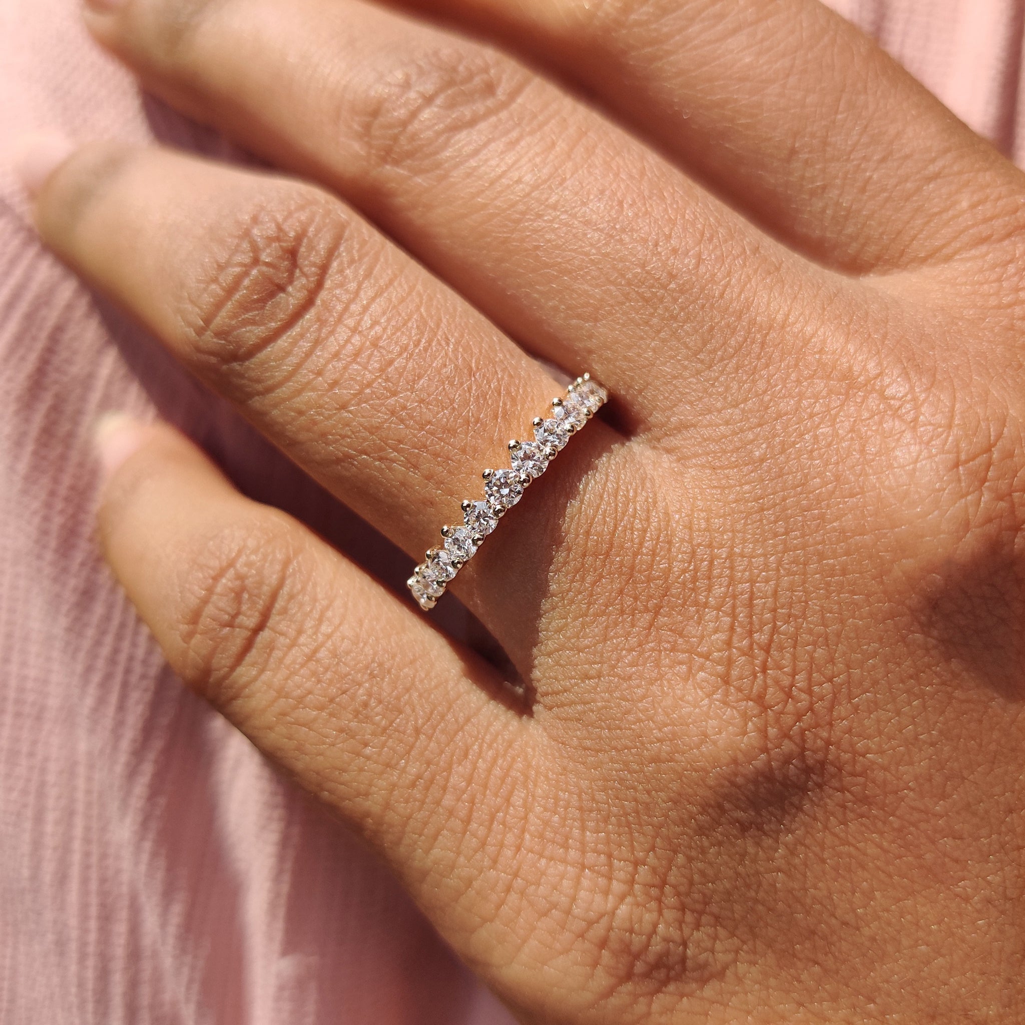 Lab Grown Diamond band with ethical elegance.
