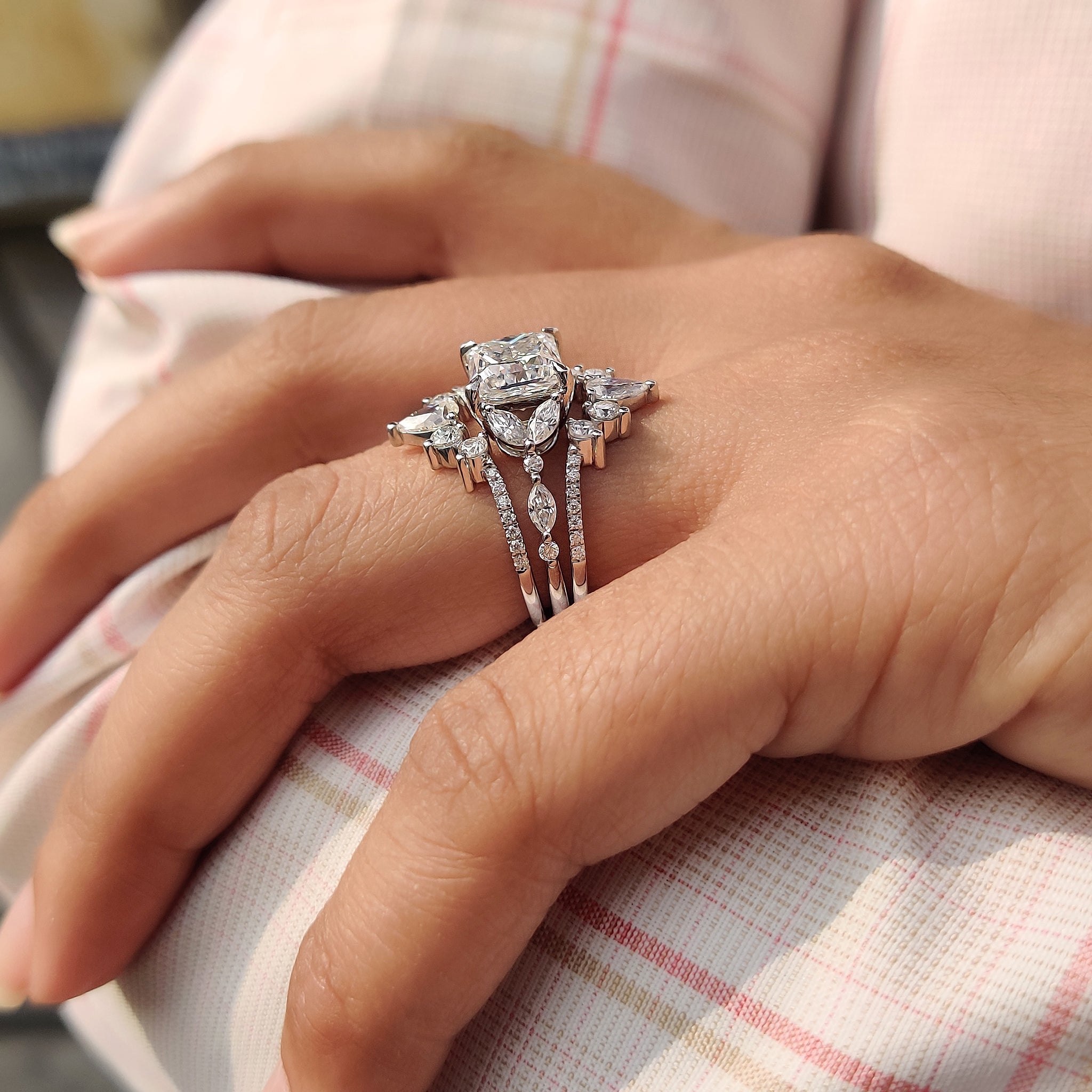 Enhancer Wedding Band In white Gold