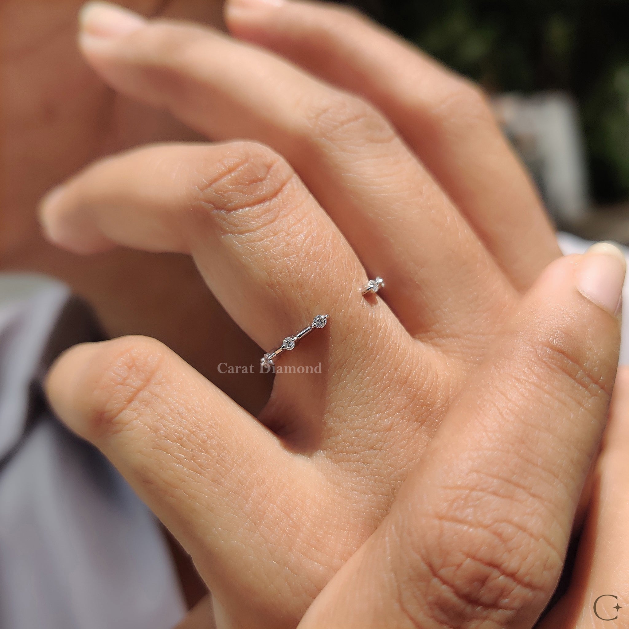 Round Cut Diamonds set in a brilliant and sparkling arrangement.
