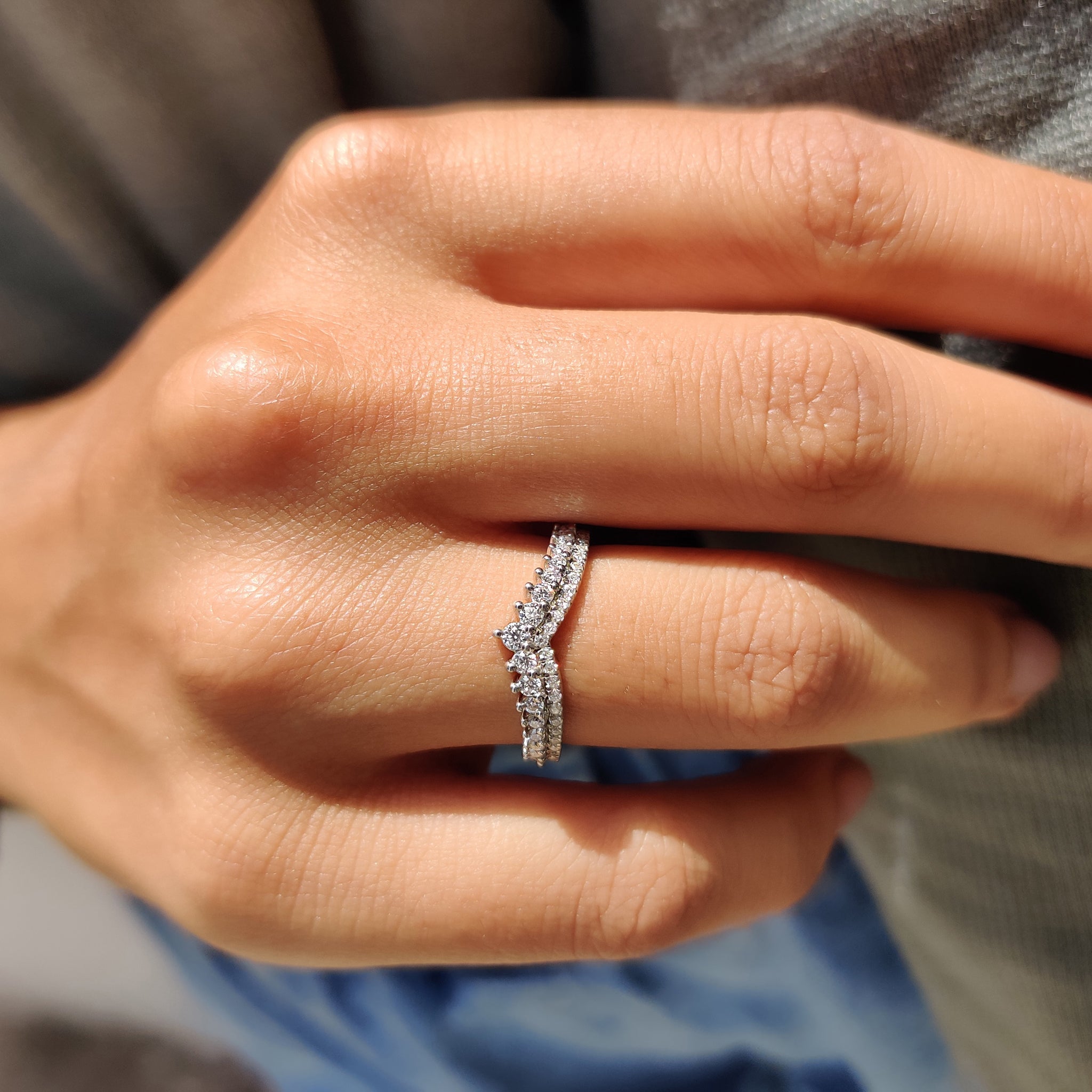 Round Diamond Eternity Band - Half Eternity