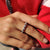 Moissanite full eternity band designed for maximum brilliance with stones encircling the entire band.